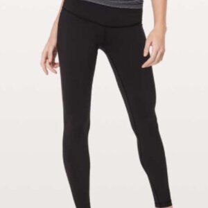 LULULEMON Wunder Under Lo-Rise Tights in black - size 10